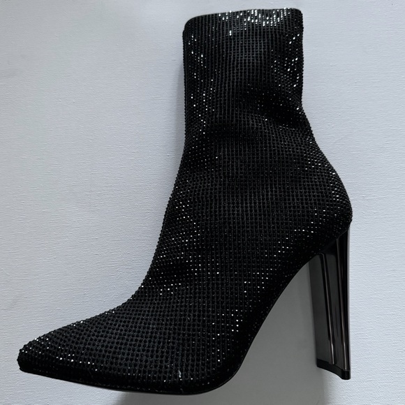 NWT Aldo Deludith Rhinestone Sock Booties - Picture 6 of 10